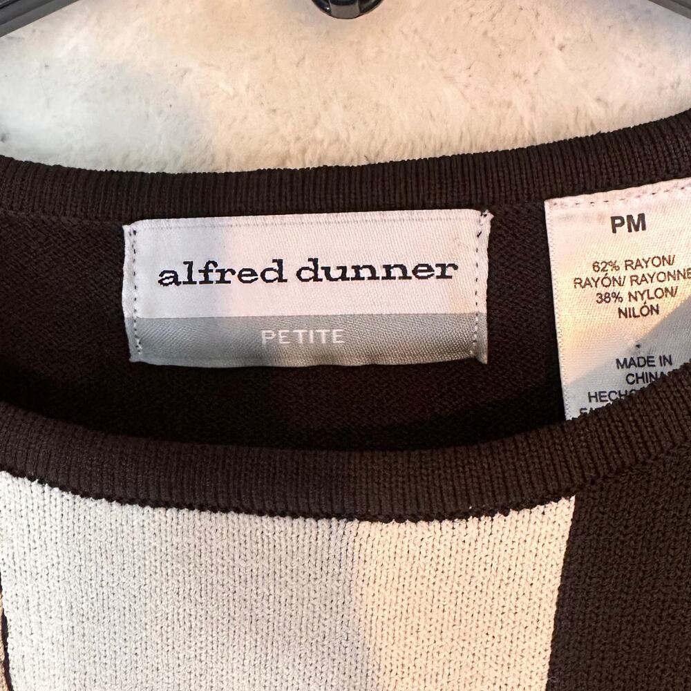 Alfred Dunner Petite Medium Patchwork Sweater Top… - image 5